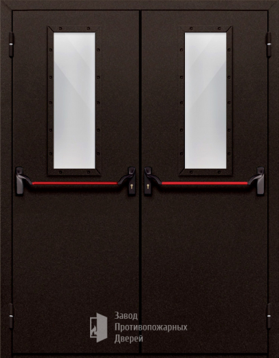 Фото двери «Двупольная со стеклом и антипаникой №610» в Коломне