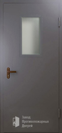 Фото двери «Техническая дверь №4 однопольная со стеклопакетом» в Коломне
