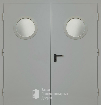 Фото двери «Двупольная с круглым стеклом EI-30» в Коломне