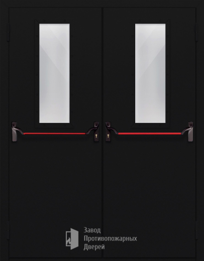 Фото двери «Двупольная со стеклом и антипаникой №64» в Коломне