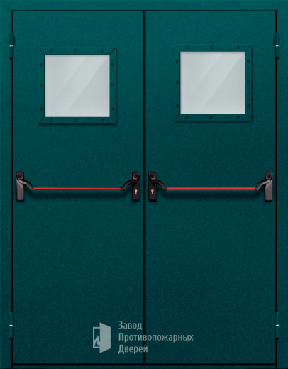 Фото двери «Двупольная со стеклом и антипаникой №56» в Коломне