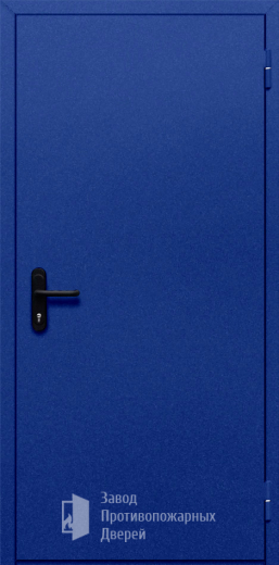 Фото двери «Однопольная глухая (синяя)» в Коломне