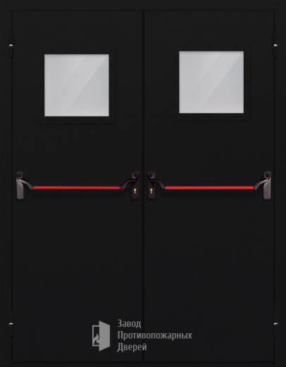 Фото двери «Двупольная со стеклом и антипаникой №54» в Коломне