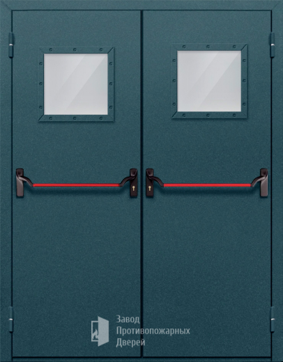 Фото двери «Двупольная со стеклом и антипаникой №57» в Коломне