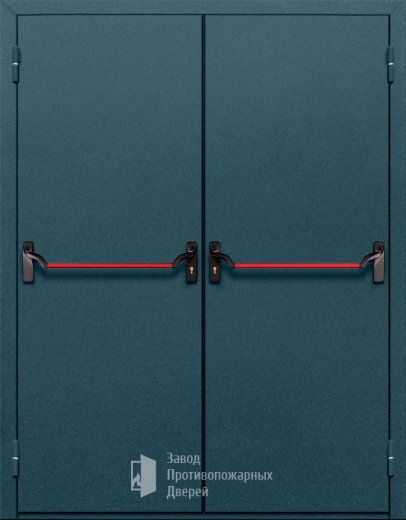 Фото двери «Двупольная глухая с антипаникой №17» в Коломне