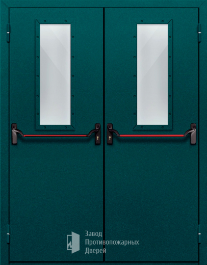 Фото двери «Двупольная со стеклом и антипаникой №66» в Коломне