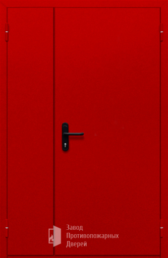 Фото двери «Полуторная глухая (красная)» в Коломне