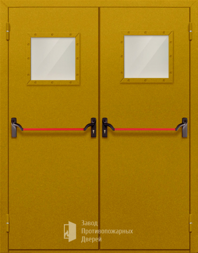 Фото двери «Двупольная со стеклом и антипаникой №55» в Коломне