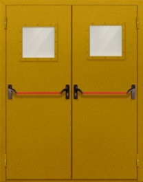 Фото двери «Двупольная со стеклом и антипаникой №55» в Коломне