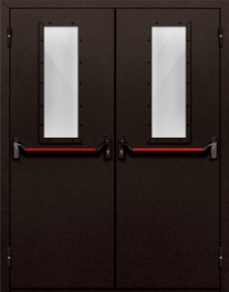 Фото двери «Двупольная со стеклом и антипаникой №610» в Коломне