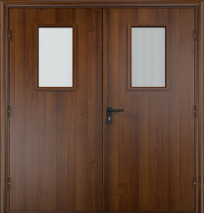 Фото двери «Двупольная МДФ со стеклом EI-30» в Коломне