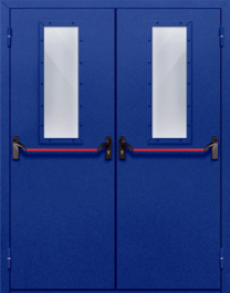 Фото двери «Двупольная со стеклом и антипаникой №63» в Коломне