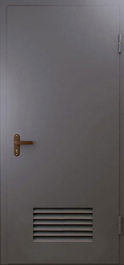 Фото двери «Техническая дверь №3 однопольная с вентиляционной решеткой» в Коломне