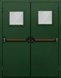 Фото двери «Двупольная со стеклом и антипаникой №59» в Коломне