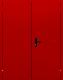 Фото двери «Двупольная глухая (красная)» в Коломне