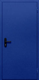 Фото двери «Однопольная глухая (синяя)» в Коломне
